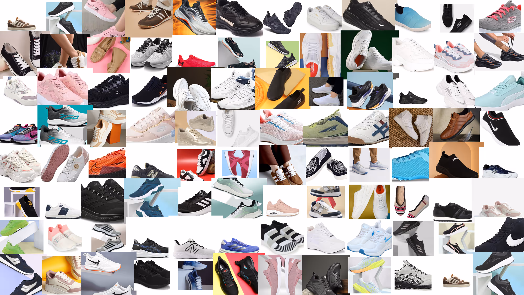 shoe collage